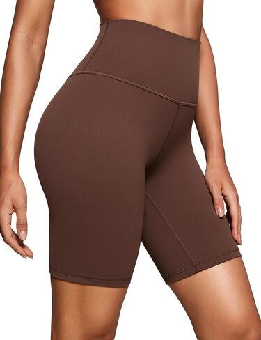 CRZ YOGA Womens Butterluxe Biker Shorts 8 Inches - High Waisted Workout Running Volleyball Spandex Yoga Shorts in Saudi Arabia