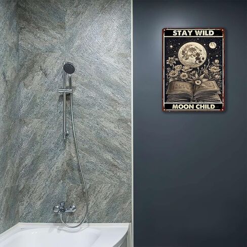 Decor Art Tin Signs Stay Wild Moon Child Tin Signs Pub Diner Cafe Wall Decor Home Decor Art 6x8inch in Kuwait