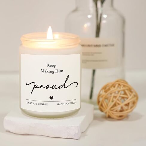 Sympathy Gifts, Keep Making Him Proud Memorial Candle Gifts, Bereavement Gift for Loss of Loved One, Thinking of You, Anniversary of Passing, Remembrance Gift for Loss of Dad, Brother, Husband, Son in Saudi Arabia