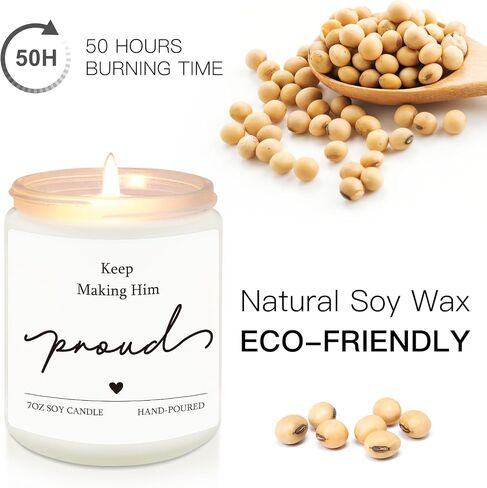 Sympathy Gifts, Keep Making Him Proud Memorial Candle Gifts, Bereavement Gift for Loss of Loved One, Thinking of You, Anniversary of Passing, Remembrance Gift for Loss of Dad, Brother, Husband, Son in Saudi Arabia