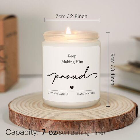 Sympathy Gifts, Keep Making Him Proud Memorial Candle Gifts, Bereavement Gift for Loss of Loved One, Thinking of You, Anniversary of Passing, Remembrance Gift for Loss of Dad, Brother, Husband, Son in Saudi Arabia