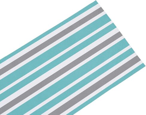 Stripe Table Runner-Navy Blue Gray White Cotton linen-Long 108 inche Dresser Scarves,Farmhouse Tablerunner for Kitchen Coffee/Dining/Sofa Table Bedroom Home Living Room,Scarf Decor for Holiday Dinner in Saudi Arabia