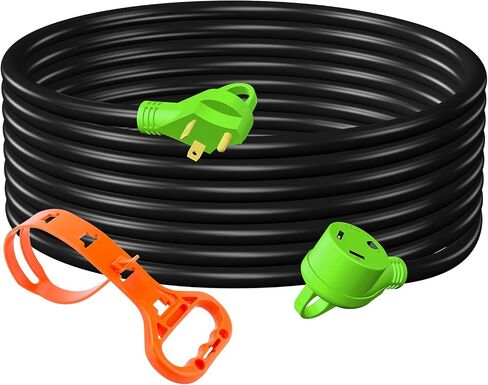 3 Prong Dryer Extension Cord, Gerguirry 15 Feet Extension Cord, 30 Amp NEMA 10-30P to 10-30R Extension Dryer Cord, Use for Dryer Power Extension, 125V/250V 10-AWG Gauge, UL Listed in Saudi Arabia