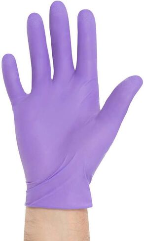 قفازات امتحان HALYARD PURPLE NITRILE-XTRA، أزواج معقمة، خالية من البودرة، 5.9 مل، 12 بوصة، أرجواني، صغير جدًا، 55090 (صندوق من 50) in Saudi Arabia