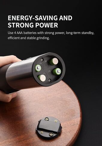 SameTech Gravity Electric Salt and Pepper Mill Grinder, Battery Operated One Hand Automatic Operation Pepper and Salt Mill Grinder shaker with Adjustable Coarseness LED Light(2 pack) in Saudi Arabia