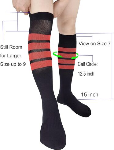 Women's Cushioned Odor Control Knee High Non Slid Gel Grips Yoga Pilate Barre Dance Socks in Saudi Arabia