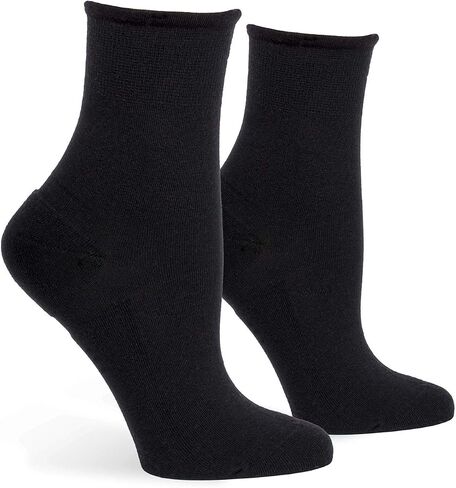 HUE Women's Sporty Shortie Sneaker 3 Pair Pack Casual Socks, Black/White/Light Charcoal Heather, One Size US in Saudi Arabia