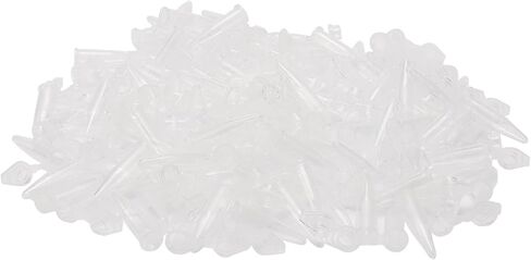 1000Pcs 0.5ml Centrifuge Tubes with Snap Cap, Transparent Plastic Microcentrifuge Lab Test Tubes Sample Storage Containers in Saudi Arabia