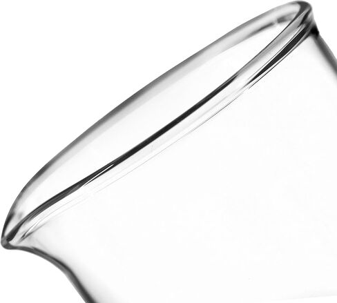 EISCO 6PK Beakers, 600ml - Tall Form with Spout - White, 50ml Graduations - Borosilicate 3.3 Glass in Saudi Arabia