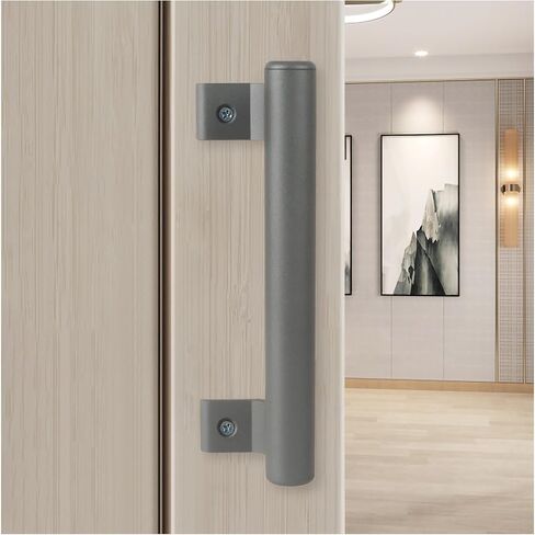KAFENDA 2-piece 8" aluminium sliding door handle, modern metal handle for balcony glass doors, bathroom sliding doors, barn doors, warehouse doors, etc. in Saudi Arabia