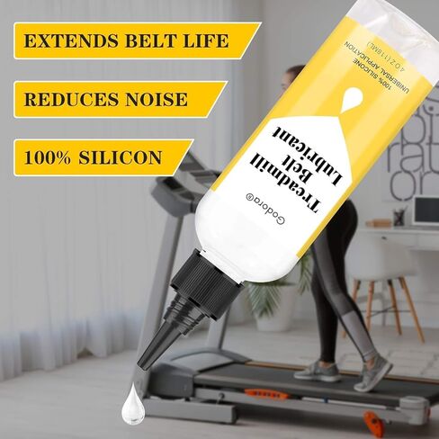 Premium 100% Silicone Treadmill Lubricant/Treadmill Lube, 4 Ounces Silicone Oil for Treadmill Belt Lubrication, Easy to Apply Treadmill Belt Lubricant Oil, Suitable for for Most Treadmill Brands in Kuwait
