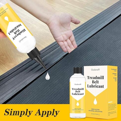 Premium 100% Silicone Treadmill Lubricant/Treadmill Lube, 4 Ounces Silicone Oil for Treadmill Belt Lubrication, Easy to Apply Treadmill Belt Lubricant Oil, Suitable for for Most Treadmill Brands in Kuwait