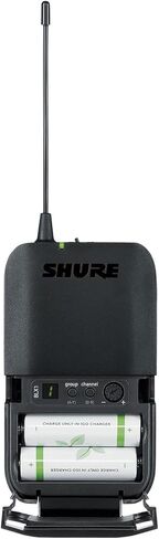 Shure BLX1 Wireless Bodypack Transmitter with On/Off Switch, Adjustable Gain Control, TQG Connector - for use with BLX Wireless Microphone Systems (Receiver Sold Separately) | H8 Band in Saudi Arabia