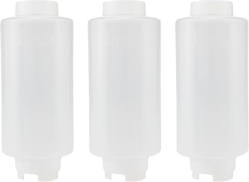 Creative Mark Cylo FIFO Squeeze Bottle -Empty - 3 Pack - 32 oz. Inverted Squeeze Bottle with Air-Tight Non-Drip Silicone Valve; Acrylic Paint, Sauce & Condiment Bottles for Painters and Food Industry in Saudi Arabia