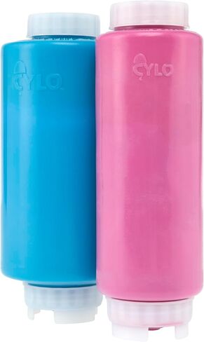 Creative Mark Cylo FIFO Squeeze Bottle -Empty - 3 Pack - 32 oz. Inverted Squeeze Bottle with Air-Tight Non-Drip Silicone Valve; Acrylic Paint, Sauce & Condiment Bottles for Painters and Food Industry in Saudi Arabia
