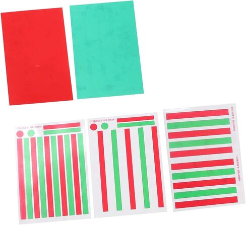 Red Green Vision Reading Aid - Red Green Transparent Plastic Film Sheet Myopia Amblyopia Reading Unit for Induce Visual Perception in Saudi Arabia