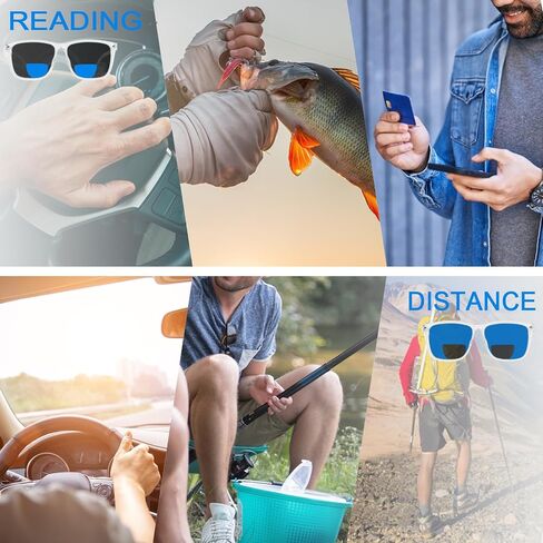 Bifocal Sunglasses for Men UV Protection Sun Bifocal Reading Glasses for Driving, Fishing, Outdoor in Saudi Arabia