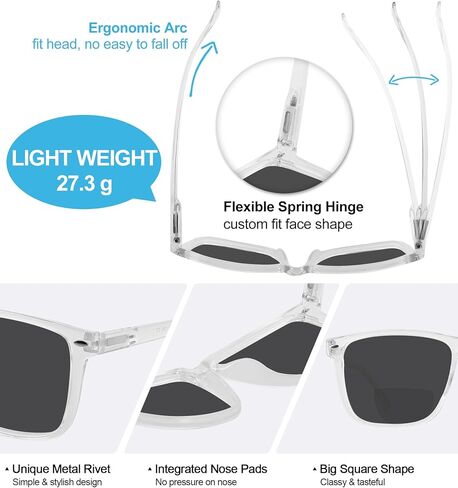 Bifocal Sunglasses for Men UV Protection Sun Bifocal Reading Glasses for Driving, Fishing, Outdoor in Saudi Arabia