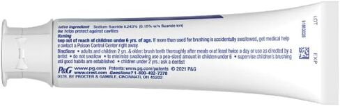 معجون أسنان كريست 3D جلاموروس وايت، تبييض آمن للمينا، 3.8 أونصة (107 جم) - عبوة من قطعتين in Kuwait