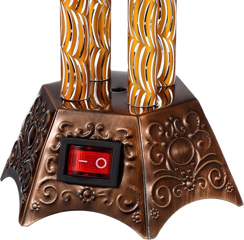 Electric Incense Burner, Metal Bakhoor Burner Middle Eastern Style Electric Censer Tabletop Incense Burner for Yoga Home Office Spa Decor Copper in Saudi Arabia