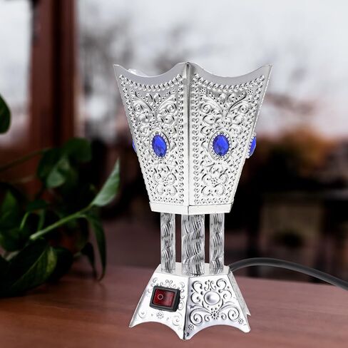 Electric Incense Burner, Metal Bakhoor Burner Middle Eastern Style Electric Censer Tabletop Incense Burner for Yoga Home Office Spa Decor Copper in Saudi Arabia