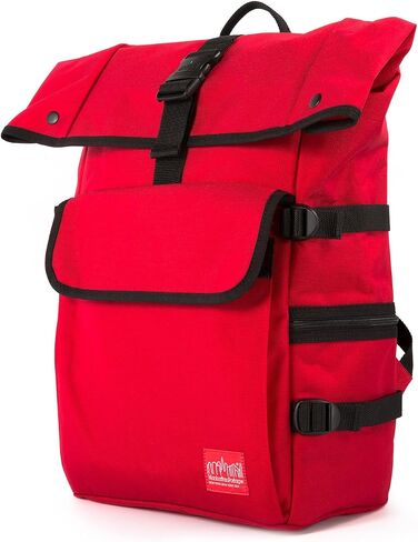 حقيبة ظهر Manhattan Portage Silvercup (أسود) مع إغلاق علوي ملفوف، طلاء مقاوم للماء 1000D Cordura in Saudi Arabia