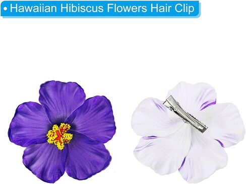 PATIKIL Hawaiian Hibiscus Flowers, 16 Pack Artificial Flowers Hair Clip DIY Foam Hibiscus Flower for Tabletop Decoration Party Favors Supplies, Yellow in Saudi Arabia
