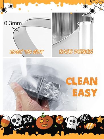 مجموعة نحت اليقطين للهالوين 12 قطعة من أدوات نحت اليقطين سهلة احترافية لنحت اليقطين وقواطع البسكويت استنسل للعائلة والكبار in Kuwait