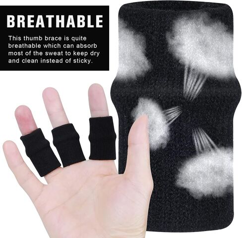 Yolev 10PcsFinger Splint Trigger Finger Splint Protectors Thumb Breathable Elastic Finger tape, Compression pressure Protector For Reliving Pain in Saudi Arabia