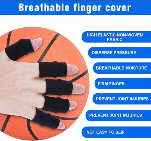 Yolev 10PcsFinger Splint Trigger Finger Splint Protectors Thumb Breathable Elastic Finger tape, Compression pressure Protector For Reliving Pain in Saudi Arabia