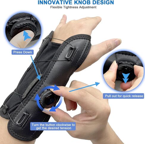 Wrist Brace for Carpal Tunnel, Adjustable Night Wrist Support Brace, Fits Left & Right Hand, Hand Support for Men and Women for Arthritis, Tendonitis, Sprain, Injuries, Wrist Pain in Saudi Arabia
