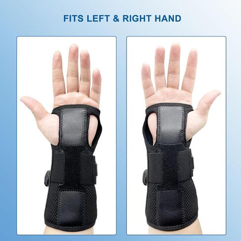 Wrist Brace for Carpal Tunnel, Adjustable Night Wrist Support Brace, Fits Left & Right Hand, Hand Support for Men and Women for Arthritis, Tendonitis, Sprain, Injuries, Wrist Pain in Saudi Arabia