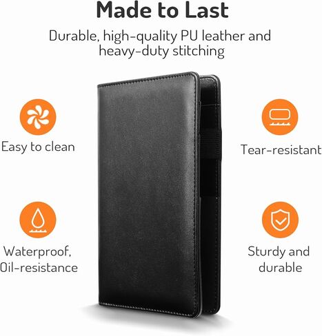 كتاب خادم قابل للتوسيع من فورفينسر مع جيب مغناطيسي، كتب خادم جلدية كبيرة للنادلة، كتاب نادل كبير الحجم، كتاب نادلة قوي مع جيب للنقود، ملحقات النادلة تناسب المئزر، وردي in Kuwait