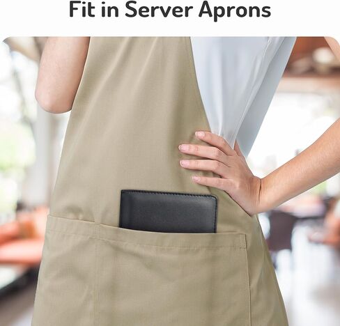 كتاب خادم قابل للتوسيع من فورفينسر مع جيب مغناطيسي، كتب خادم جلدية كبيرة للنادلة، كتاب نادل كبير الحجم، كتاب نادلة قوي مع جيب للنقود، ملحقات النادلة تناسب المئزر، وردي in Kuwait