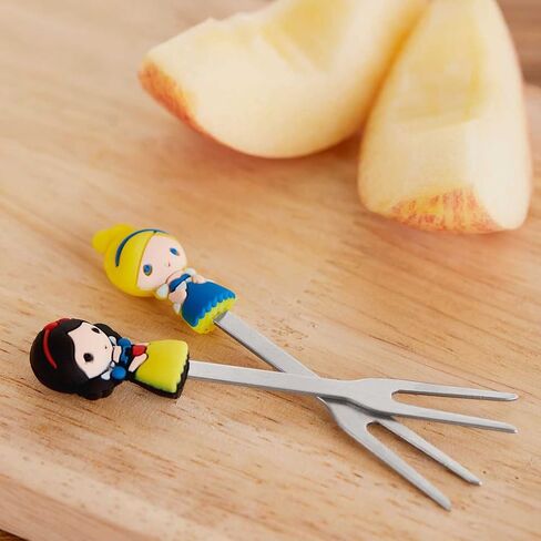 Fruit Fork, Cute Set of 6 Fruit Forks with Holder Stainless Steel Food Pick Forks for Kids Home (fairy princess) in Saudi Arabia