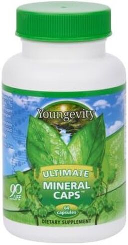 Youngevity Ultimate Mineral Caps™ - 70+ Essential Full Spectrum Trace Minerals - Nutrient-Dense, Derived from Humic & Aquamin Seaweed (64 Capsule) in Saudi Arabia
