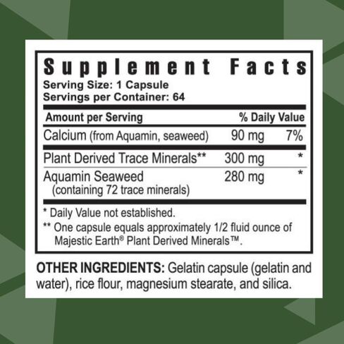Youngevity Ultimate Mineral Caps™ - 70+ Essential Full Spectrum Trace Minerals - Nutrient-Dense, Derived from Humic & Aquamin Seaweed (64 Capsule) in Saudi Arabia