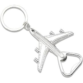 Aviation Gifts for Women Men Airplane Bottle Opener Keychain for Aircraft Theme Party Favors for Boys Girls Birthday Christmas Gifts for Son Brother Husband Beer Opener Keychains