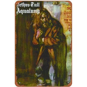 Jethro Tull Aqualung فن مضحك معدن القصدير تسجيل 8x12 بوصة بار حانة داخلي في الهواء الطلق جدار ديكور هدايا للرجل in Kuwait