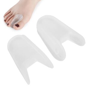 Hallux Valgus Bunion Corrector, Toe Separators Toe Straightener, Silicone Toe Separator Toe Spacers Bunion Corrector Bunion Relief Sleeve for Correct Crooked Toes Foot Care (L)