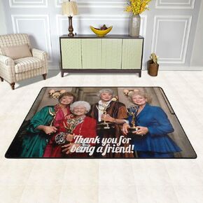 Golden Girls Rug Golden Girl Print Carpet Modern Popular Area Rug Non-Slip Indoor Outdoor Living Room Bedroom PlayRoom Home Decoration 2' x 3'