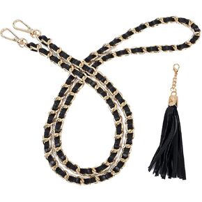 VanEnjoy Purse Chain Strap with Tassel - Microfiber Leather - Replacement for Shoulder Straps for Handbag -47"