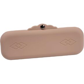 Silicone Makeup Brush Holder Bags: Cosmetic Case with Magnetic-Metal-Buttons for Travel, Makeup Pouch Case for Makeup Tools Storage