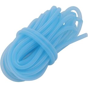 uxcell 4mm x 6mm High Temp Resistant Silicone Rubber Tube Hose Pipe Sky-Blue 5M Length
