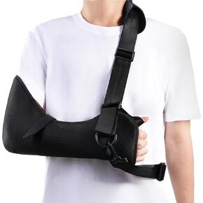 TaShow Arm Sling Shoulder Immobilizer, Arm Sling for Shoulder Injury with Back Belt, Medical Arm Sling for Women and Men, Uniform Size, Fit Left and Right Arm