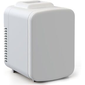 Simple Deluxe 4L/6 Can Mini Fridge, Portable Cooler & Warmer Freon-Free Refrigerator, Provide Compact Storage for Skincare, Beverage, Cosmetics, Bedroom, Office, Black in Kuwait