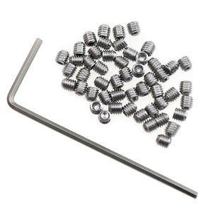 50PCS M3x3MM Stainless Steel Hexagon Socket Set Screw Suitable for Door Knob Faucet Lamp and Lock Repair