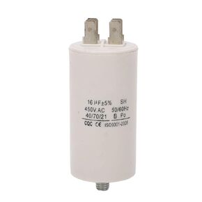 Run Capacitor CBB60 450V 16uf Double Insert Cylinder Motor Capacitor High Temperature Resistance for Household Appliances