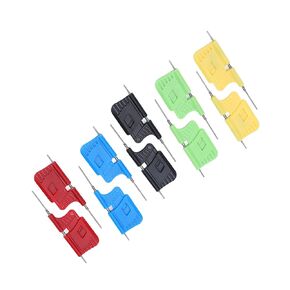 10Pcs IC Test Clip, Ultra Small Clip Chip Foot Clip, SMD Testing Hook Fine Dual Hooks Tools Set Kit for Maintenance