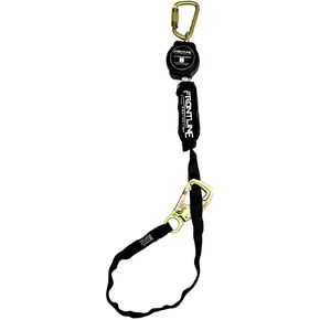 Frontline Fall Protection RPA091TB Tie Back Single Leg Web 9ft SRL with Tie Back Hook End | Comfort Lightweight Compact and Rugged | Quick Action Braking System | OSHA and ANSI Compliant